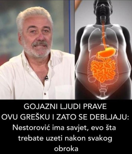 GOJAZNI LJUDI PRAVE OVU GREŠKU I ZATO SE DEBLJAJU: Nestorović Ima ...